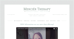 Desktop Screenshot of merciertherapy.com